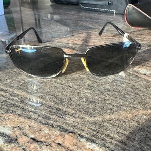 Maui Jim Black and Gold Sunglasses